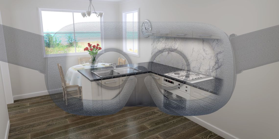VR experience at Kitchen Cabinets and Stones