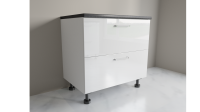 View 900mm 2 Drawer Base Cabinet with Top Internal Drawer 900mm 2 Drawer Base Cabinet with Top Internal Drawer for Kitchen