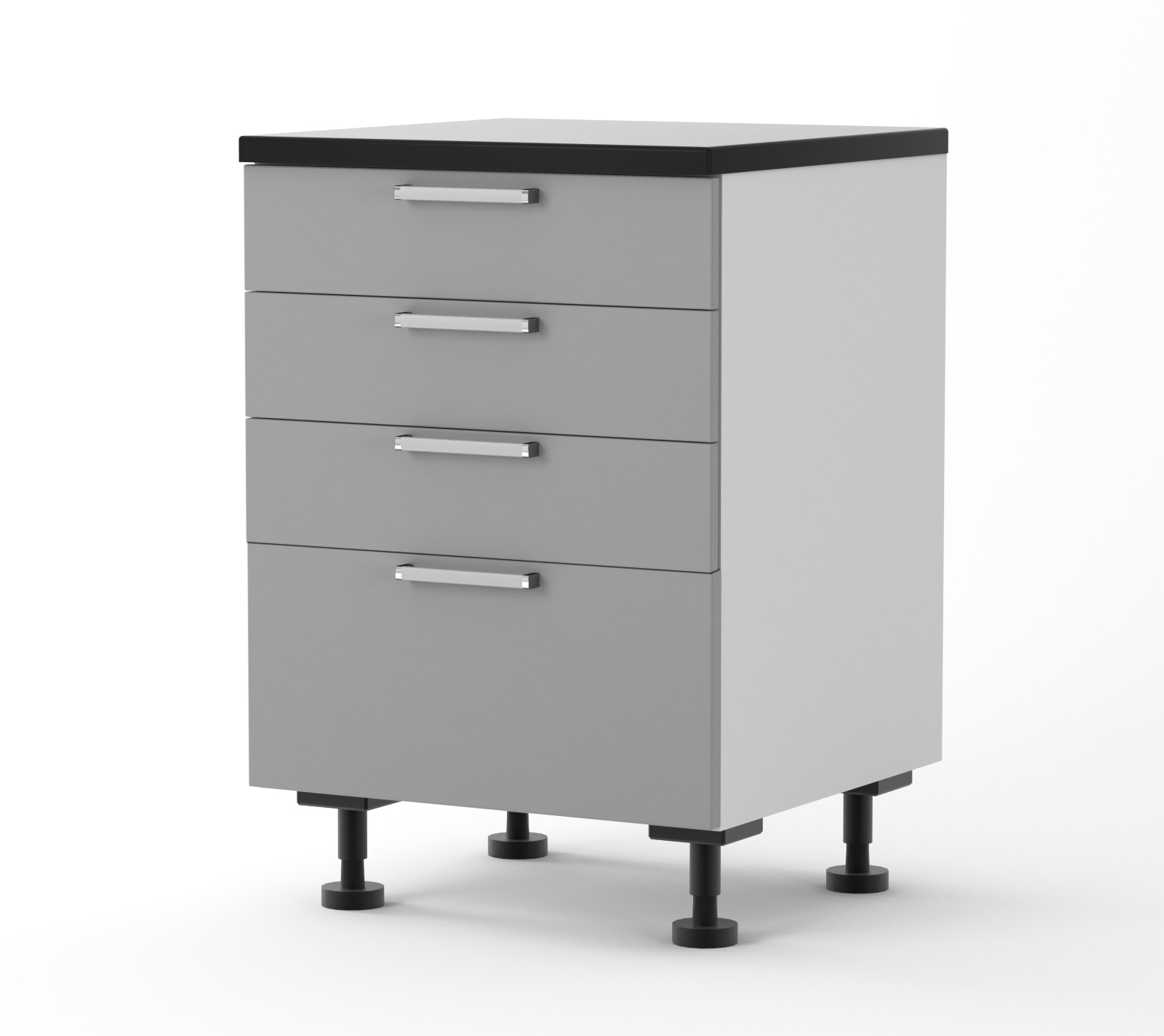 Athens - 600mm wide Four Drawer Base Cabinet