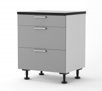 Athens - 700mm wide Three Drawer Base Cabinet