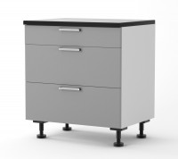 Athens - 800mm wide Three Drawer Base Cabinet