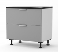 Athens - Doors for 900mm wide Two Drawer Base Cabinet with Top