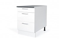 PVC Satin White Base drawer cabinet S60SZ3 for kitchen 