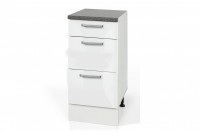 High Gloss White Base drawer cabinet S40SZ3 for kitchen