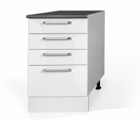 High Gloss White Base drawer cabinet S60SZ4 for Kitchen
