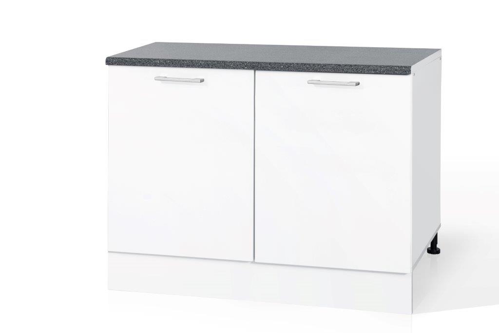 High Gloss White Double Door Base cabinet for kitchen 