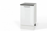 High Gloss White Single Door Base cabinet S50 for kitchen