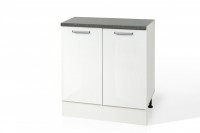High Gloss White Double Door Base cabinet S60 for kitchen