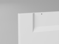 Berlin White Matte Door Close Up - No Handle