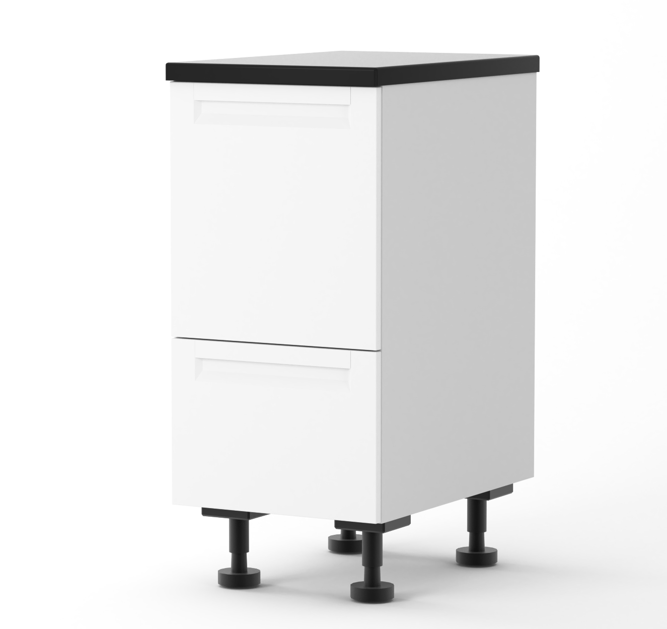 Berlin - 400mm wide Rubbish Bin Base Cabinet - with Blum Drawer Runner ...