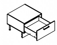 Body Diagram for Base Dishwasher Cabinet S60SZ1-442 for Kitchen 