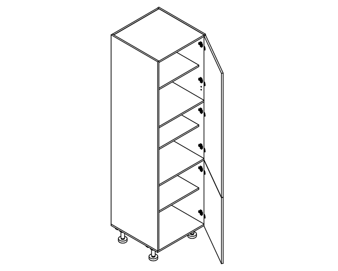 Body Diagram for Pantry S60/222/60/2D for Kitchen 