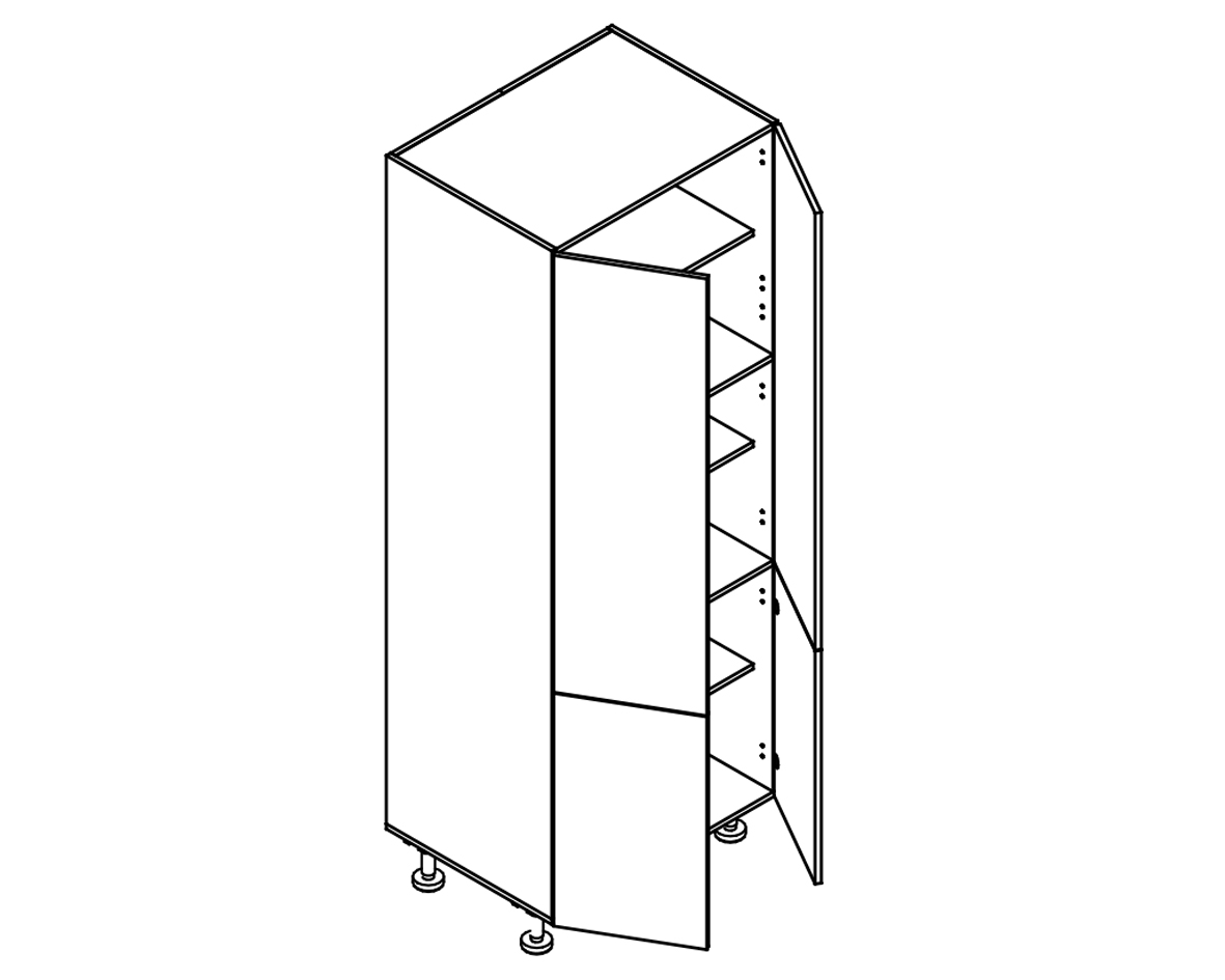 Body Diagram for Pantry S80/222/60/4D for Kitchen