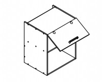 Body Diagram for Wall microwave cabinet W601KMI for kitchen