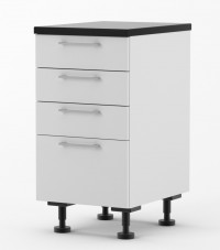 Milan - 450mm wide Four Drawer Base Cabinet