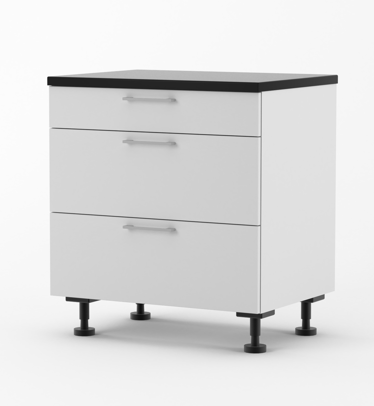 500mm wide 3 Drawer Base Kitchen and Stones