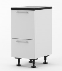 Milan - 300mm wide Rubbish Bin Base Cabinet - with Blum Runners