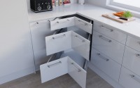 Corner Drawer Example - High Gloss White