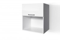 High Gloss White Wall microwave cabinet W601KMI for Kitchen 