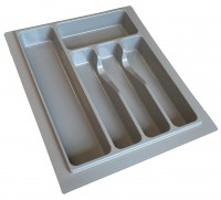 View 400mm Plastic Grey Cutlery Insert - Shortened CUT40-GREY-32\72.N40GR