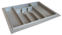 View 600mm Plastic Grey Cutlery Insert - Shortened CUT60-GREY-32\72.N60GR
