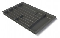 View Premium Graphite Insert for 800mm wide Drawer Premium Graphite Cutlery Insert for 800mm wide kitchen drawer