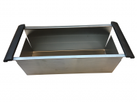 View Stainless Steel Draining Basket with Rubber Handles - 984001 Stainless Steel Draining Basket with Rubber Handles - 984001 for