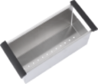 View Stainless Steel Draining Basket with Rubber Handles - 984001 Stainless Steel Draining Basket with Rubber Handles - 984001 for