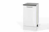 High Gloss White Single Door Base cabinet S40 for kitchen