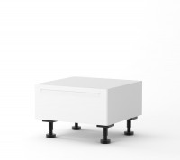 View Berlin White Base Dish Drawer Cabinet 600mm 416mm High