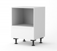 View Berlin White Base Microwave Drawer Cabinet 600mm