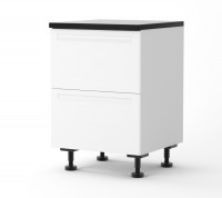 View Berlin White Base Two Drawer Cabinet 600mm.jpg