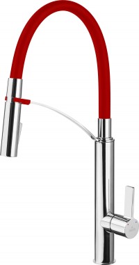 View BGB_R720 Gerbera Standing Sink Mixer - Chrome/Red BGB_R720 Gerbera Standing Sink Mixer - Chrome/Red for Kitchen