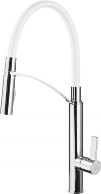 View BGB_W720 Gerbera Standing Sink Mixer - Chrome/White BGB_W720 Gerbera Standing Sink Mixer - Chrome/White for Kitchen