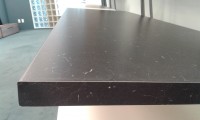 View Black Marble Standard Bench top Front View Black Marble Standard Bench top Front View