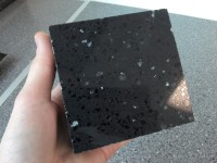 Diamond Black Engineered Stone Bench top for Kitchen