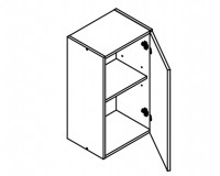 View Body Diagram for Wall cabinet W45 Body Diagram for Wall cabinet W45 for Kitchen