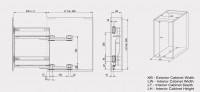 View Silver Metal 200mm or 150mm Pull-Out Dimensions WE03.7419.01.549 Silver 200mm Pull-Out Dimensions WE03.7419.01.549 for planning