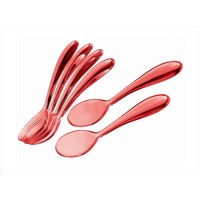 View KITCHENWARE-TRANSPARENT-TEASPOONS-RED