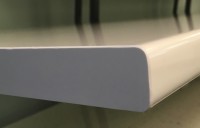 Bianco Lucido Standard Bench top Corner - 2 for Kitchen