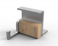 View Hooked Small Modular Shelf Section Hooked Small Modular Shelf Section - for Kitchen Wall