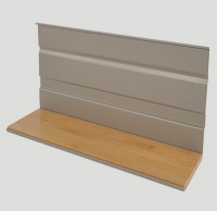 View Flat Wooden Shelf Modular Shelf Section 350mm Flat Wooden Shelf Modular Shelf Section 350mm