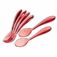 View KITCHENWARE-TRANSPARENT-TEASPOONS-RED