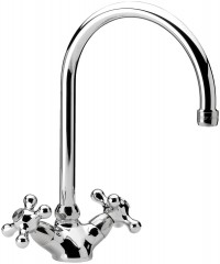 View EPSILON - One hole sink mixer with swivelling spout - Chrome EPSILON - One hole sink mixer with swivelling spout - Chrome