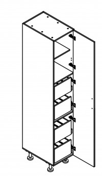 View S40SZ4W/222/60/1D pantry with internal drawers S40SZ4W/222/60/1D pantry with internal drawers for kitchen
