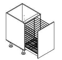 View 500mm wide Single Large Basket Cabinet 500mm wide Single Large Basket Cabinet
