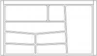 View Premium Grey Cutlery Tray 900mm wide Premium Grey Cutlery Tray 900mm wide for Kitchen