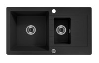 View European Made Zorba 1.5 Bowl Granite Sink w Drainer European Made Zorba 1.5 Bowl Granite Sink w Drainer for Kitchen