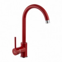 View Milin Red standing sink mixer with U spout Milin Red standing sink mixer with U spout Tap for kitchen