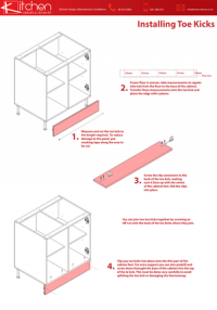 Kitchen DIY toe-kicks user manual